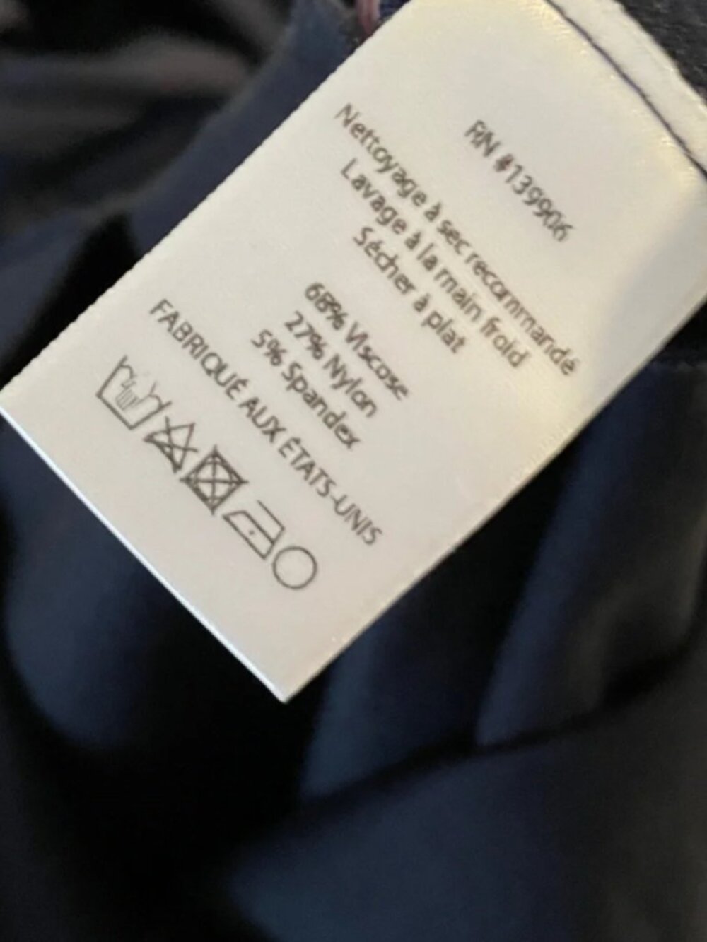 Ripley Rader Black Ponte Knit Standard Wide Leg Pant Size Medium (3) - Picture 4 of 4